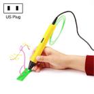 RP800A Childrens Educational Toys 3D Printing Pen, Plug Type:US Plug(Yellow) - 1