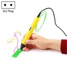 RP800A Childrens Educational Toys 3D Printing Pen, Plug Type:EU Plug(Yellow) - 1