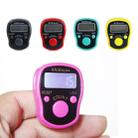 Electronic Digital Counter Portable Hand Operated Tally LCD Screen Finger Counter, Random Color - 1