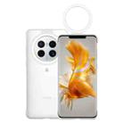 For HUAWEI Mate 50 Pro Original HUAWEI Ring Flash Smart Phone Case(White) - 1