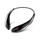 Large Capacity Battery Handsfree Sport Wireless Bluetooth Stereo Earphones with Mic(Black red) - 1