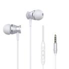 Langsdom M305 Bass Earphone for Phone 3.5mm In-ear Metal Earphones with HD Mic Earbuds for xiaomi iPhone Samsung(M305 White) - 1