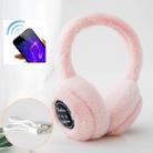 Bluetooth Earmuffs Winter Plush Windproof Men And Women Ear Cover(Pink) - 1