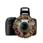 Hand-knitted Wool Camera Lens Animal Decoration Ring Baby Photo Guide Props(Khaki Lion) - 2