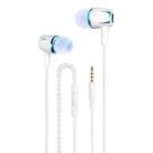 3.5mm Wired Earphone Earbuds Stereo Sound Metal Bass Headset with Mic for Smart Phone(Blue) - 1