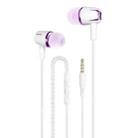 3.5mm Wired Earphone Earbuds Stereo Sound Metal Bass Headset with Mic for Smart Phone(Rose red) - 1