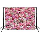 2.1m x 1.5m Flower Wall Simulation Rose Wedding Party Arrangement 3D Photography Background Cloth(H2) - 1
