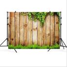 2.1m x 1.5m Flower Vine Vintage Wooden Board for Children Photographing Photography Background Cloth - 1