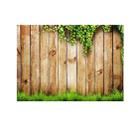 2.1m x 1.5m Flower Vine Vintage Wooden Board for Children Photographing Photography Background Cloth - 2