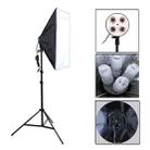 Photo Studio Softbox Kit (Four Socket Lamp Holder + 50 X 70cm Flash Lighting Softbox +2m Light Stand), EU Plug - 1