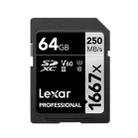 Lexar SD-1667x High Speed SD Card SLR Camera Memory Card, Capacity:64GB - 1