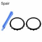 For Xbox One Elite 5pairs 3D Replacement Ring + Screwdriver Handle Accessories, Colour:Black - 1