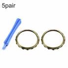 For Xbox One Elite 5pairs 3D Replacement Ring + Screwdriver Handle Accessories, Colour:Gold Plating - 1