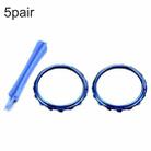 For Xbox One Elite 5pairs 3D Replacement Ring + Screwdriver Handle Accessories, Colour:Blue Plating - 1