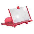12 Inch Pull-Out Mobile Phone Screen Magnifier 3D Desktop Stand, Style:HD Model(Red) - 1