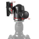 BEXIN 720 Degree Rotation Panoramic Aluminum Alloy Tripod Ball Head with Quick Release Plate - 3