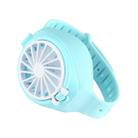 USB Mini Charging Lazy Watch Small Fan Creative Student Child Gift(Blue) - 1