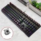 Rapoo V700S 104 Keys Mixed Color Backlight USB Wired Game Computer Without Punching Mechanical Keyboard(Black Shaft) - 1