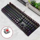 Rapoo V700S 104 Keys Mixed Color Backlight USB Wired Game Computer Without Punching Mechanical Keyboard(Red Shaft) - 1