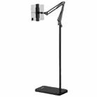 Live Folding Multifunctional Floor Stand For 4-13 Inch Cell Phone/Tablet/Switch, Size: 1.6m Retractable With Desktop Collet(Black) - 1