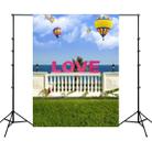 1.5m x 2.1m Simulation 3D Beach Seascape Coconut Tree Photo Photography Background Cloth(3262) - 1