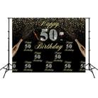 2.1m x 1.5m 50th Birthday Party Venue Set Studio Photography Background Cloth - 1