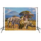 2.1m x 1.5m Grassland Lion Animal Photography Background Cloth(W105) - 1
