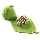 Green Snail White Eyes Newborn Baby Photography Clothes Hand Knitting Hundred Days Baby Photograph Props - 3