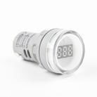 AD16-22DSV  Mini Digital Display 60-500V General Indicator AC Voltmeter, Open Hole: 22mm(White) - 1