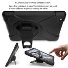 360 Degree Rotation Silicone Protective Cover with Holder and Hand Strap and Long Strap for iPad 6 / iPad Air 2(Black) - 4