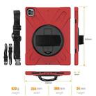 360 Degree Rotation Silicone + PC Case with Strap for iPad Pro 12.9 2018 (Red) - 6