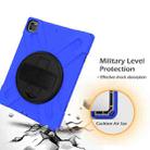 360 Degree Rotation Silicone + PC Case with Strap for iPad Pro 12.9 2018(Blue) - 5