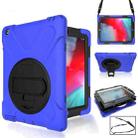 360 Degree Rotation Silicone Protective Cover with Holder and Hand Strap and Long Strap for iPad mini 5 (2019)(Blue) - 1