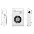C26 IPX8 Waterproof Swimming Diving Sports MP3 Music Player with Clip & Earphone, Support FM, Memory:8GB(White) - 1
