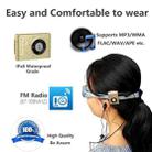 C26 IPX8 Waterproof Swimming Diving Sports MP3 Music Player with Clip & Earphone, Support FM, Memory:8GB(Black) - 4