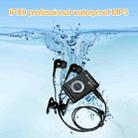 C26 IPX8 Waterproof Swimming Diving Sports MP3 Music Player with Clip & Earphone, Support FM, Memory:8GB(Black) - 5