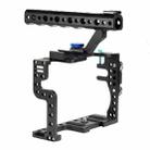 Camera Metal Video Cage Handle Stabilizer for Panasonic LUMIX GH3/GH4(Black) - 1