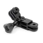 Action Camera Universal Aluminum Alloy Three-way Adjustment Arm 360 Degree Adapter(Black) - 1