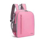 CADeN Shoulder Digital Camera Bag Outdoor Nylon Photography Backpack(Pink Small Bag) - 1