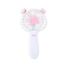 Handheld Mini Piggy Portable Cartoon USB Rechargeable Fan(White) - 1