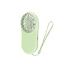 Portable Small Fan DC Mini Air Cooler Pocket Fans Usb Charge  Student Outdoors Bring(Grenn) - 1