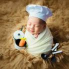 B Shovel (5 Sets) Newborn Babies Photography Clothing Chef Theme Set - 3