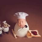 Hamburger 1  Newborn Babies Photography Clothing Chef Theme Set - 6