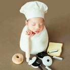Bread 2 Pieces Newborn Babies Photography Clothing Chef Theme Set - 5