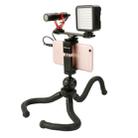 Ulanzi PT-2 Microphone Fill Light Extension Rod Double Hot Shoe Mouth Word Pole Handheld Stabilizer - 5