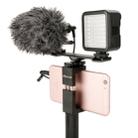 Ulanzi PT-2 Microphone Fill Light Extension Rod Double Hot Shoe Mouth Word Pole Handheld Stabilizer - 6
