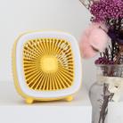 USB Rechargeable Desktop Fan Multifunctional Handheld Pocket Fan(Yellow) - 1