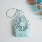 Rechargeable Cute Mini Fan Desktop(Green) - 1