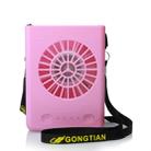 Multi-Functional Rechargeable Hanging Mini Fan(Pink) - 1