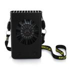 Multi-Functional Rechargeable Hanging Mini Fan(Black) - 1